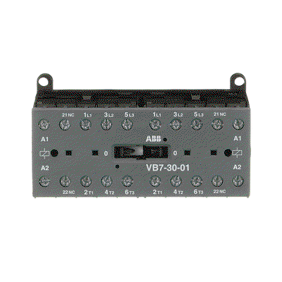 Mini Reversing Contactor VB7 24 V AC - 3 NO - 0 NC - Screw Terminals