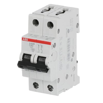 Miniature Circuit Breaker - S200M - 2P - 40 A - C - (AC) 10 kA