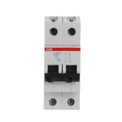 Miniature Circuit Breaker - S200M - 2P - 63 A - C - (AC) 10 kA