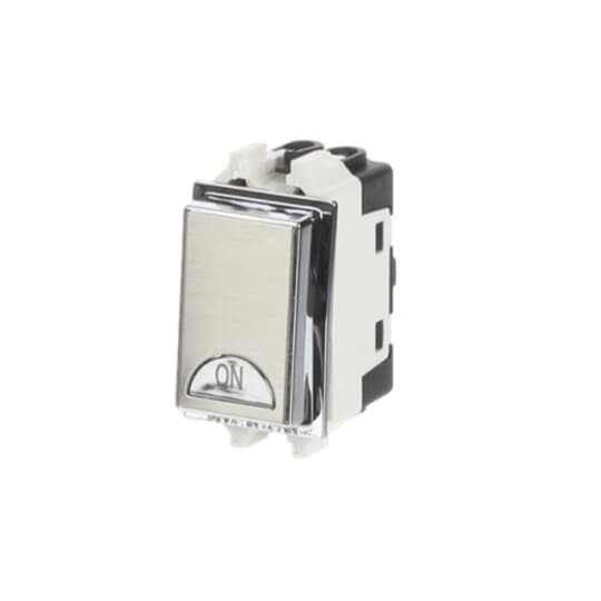Switch 1-way Double Pole 1 gang(s), 2-pole switch with LED not exchangeable Stainless steel - Millenium – Görsel 3 / 3