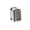 Switch 1-way Double Pole 1 gang(s), 2-pole switch with LED not exchangeable Stainless steel - Millenium