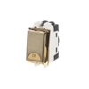 Switch 1-way Double Pole 1 gang(s), 2-pole switch with LED not exchangeable Antique Gold - Millenium