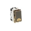 Switch 1-way Double Pole 1 gang(s), 2-pole switch with LED not exchangeable Antique Gold - Millenium