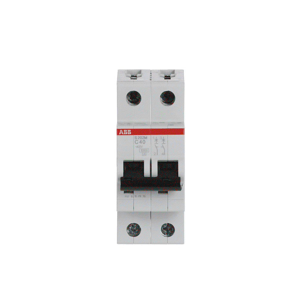 Miniature Circuit Breaker - S200M - 2P - 40 A - C - (AC) 10 kA