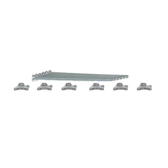 Cavity wall set for outdoor station and 4.3" video handsfree, aluminium
