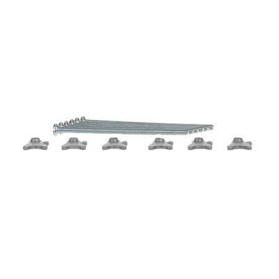 Cavity wall set for outdoor station and 4.3" video handsfree, aluminium