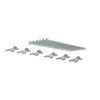 Cavity wall set for outdoor station and 4.3" video handsfree, aluminium
