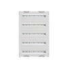 SMISSLINE TP base unit horizontal module, 750 mm x 500 mm x 215 mm , 5 rows , 1 GU , Field width: 2