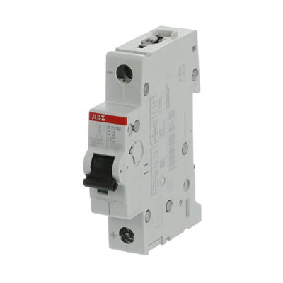 Miniature Circuit Breaker - S200MUC - 1P - 3 A - C - (AC) 10 kA