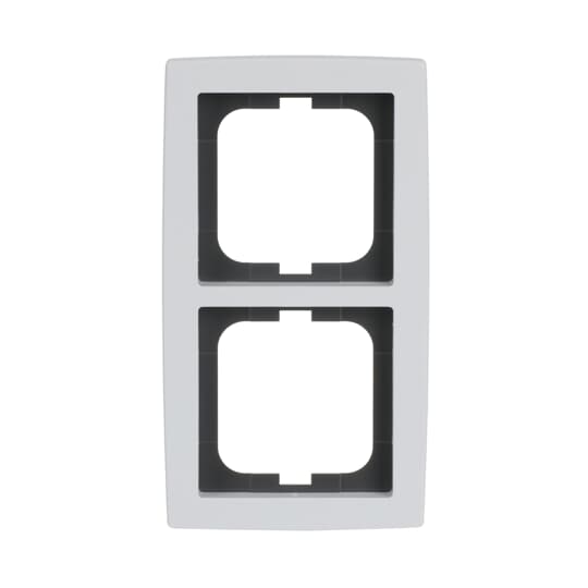 Cover frame 2-gang studio white - solo – Image 2 of 4