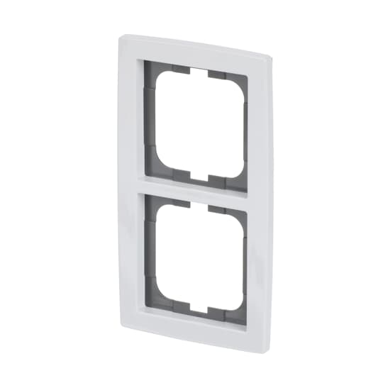 Cover frame 2-gang studio white - solo – Image 4 of 4