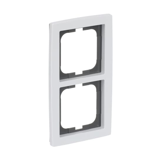 Cover frame 2-gang studio white - solo – Image 3 of 4