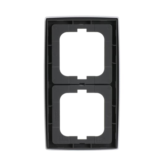Cover frame 2-gang studio white - solo