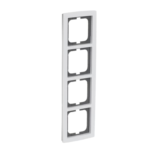 Cover frame 4-gang studio white - solo – Image 4 of 5