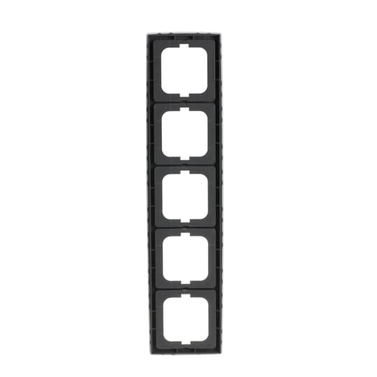 Cover frame 5-gang studio white - solo – Image 2 of 5