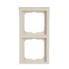 Cover frame 2-gang ivory white - future