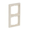 Cover frame 2-gang ivory white - future