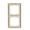 Cover frame 2-gang ivory white - future