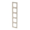 Cover frame 5-gang ivory white - future