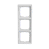 Cover frame 3-gang studio white - future