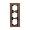 Cover frame 3-gang bronze - carat