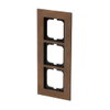 Cover frame 3-gang bronze - carat