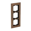 Cover frame 3-gang bronze - carat