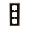 Cover frame 3-gang bronze - carat