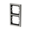 Cover frame 2-gang stainless steel - Pure Stainless Steel