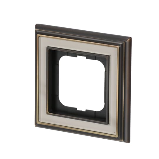 Cover frame 1-gang(s) antique brass ivory white - Busch-Dynasty – Görsel 4 / 4
