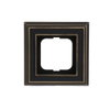 Cover frame 1-gang(s) antique brass anthracite - Busch-Dynasty