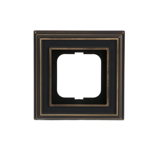 Cover frame 1-gang(s) antique brass anthracite - Busch-Dynasty – Görsel 3 / 5