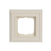 Cover frame 1-gang(s) ivory white - Busch-Dynasty