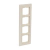 Cover frame 4-gang ivory white - Busch-Dynasty