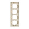 Cover frame 4-gang ivory white - Busch-Dynasty