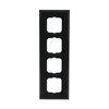 Cover frame 4-gang anthracite - Busch-Dynasty