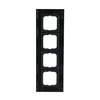 Cover frame 4-gang anthracite - Busch-Dynasty