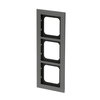 Cover frame 3-gang platinum - Busch-axcent pur
