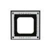Cover frame 1-gang titanium - Busch-axcent pur