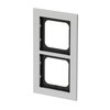 Cover frame 2-gang titanium - Busch-axcent pur