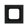 Cover frame 1-gang black matt - Busch-axcent pur