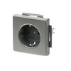 SCHUKO® socket insert stainless steel - Pure Stainless Steel
