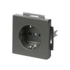 SCHUKO® socket insert Safety Shutter grey metallic - Platform 63