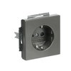SCHUKO® socket insert Safety Shutter grey metallic - Platform 63