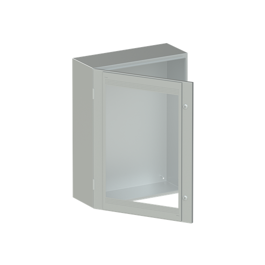 ENCLOS. GLASS DOOR ST.STEEL 800X600X250 – Görsel 2 / 3