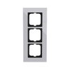 Cover frame 3-gang chrome - carat