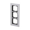 Cover frame 3-gang chrome - carat