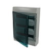Consumer unit  MISTRAL65, Surface mounting, 54 modules, 3 row(s), IP65,  Door: Single, Plastic, Transparent, Dimensions: 600 mm x 430 mm x 155 mm