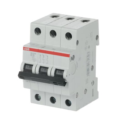 Miniature Circuit Breaker - SH200 - 3P - 10 A - B - (AC) 6 kA