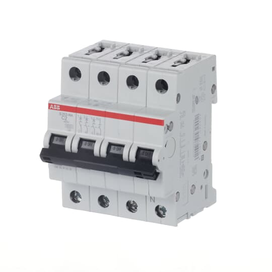 Miniature Circuit Breaker - S200 - 3P+N - 2 A - C - (AC) 6 kA